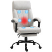 Fauteuil de Bureau Corelena Massage Chauffage Inclinaison Gris Clair