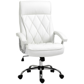 Chaise de bureau Velo ergonomique pivotante réglable blanc