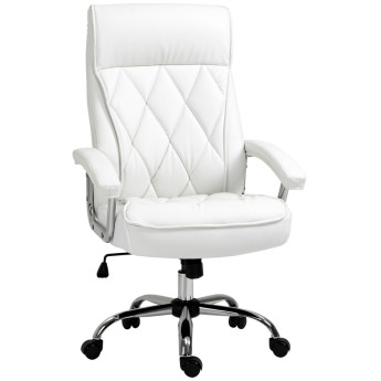 Chaise de bureau Velo ergonomique pivotante réglable blanc