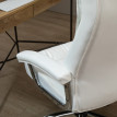 Chaise de bureau Velo ergonomique pivotante réglable blanc