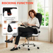 Chaise de bureau Elaian ergonomique accoudoirs rabattables noir