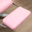 Chaise de bureau Avine ergonomique avec repose-pieds dossier réglable rose et blanc
