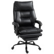Chaise de Bureau Nalin Cuir PU Inclinable Réglable Noir