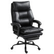 Chaise de Bureau Nalin Cuir PU Inclinable Réglable Noir