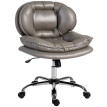 Chaise de Bureau Florora Siège Large Pivotante Hauteur Ajustable Gris
