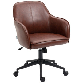 Meluos chaise de bureau réglable pivotante marron