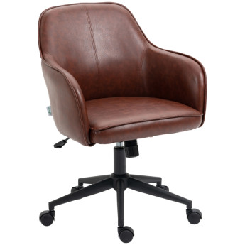 Meluos chaise de bureau réglable pivotante marron