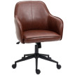 Meluos chaise de bureau réglable pivotante marron