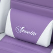 Lumot Chaise gaming inclinable avec repose pieds et support lombaire violet