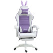 Lumot Chaise gaming inclinable avec repose pieds et support lombaire violet