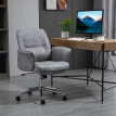 Chaise de Bureau Isin Chaise pivotante ergonomique réglable Gris clair