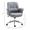 Chaise de Bureau Isin Chaise pivotante ergonomique réglable Gris clair