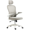 Fauteuil de bureau Ylarven ergonomique réglable support lombaire gris