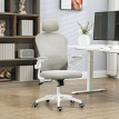 Fauteuil de bureau Ylarven ergonomique réglable support lombaire gris