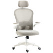 Fauteuil de bureau Ylarven ergonomique réglable support lombaire gris