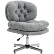 Chaise de bureau Calroa confortable pivotante réglable Gris