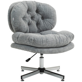 Chaise de bureau Calroa confortable pivotante réglable Gris
