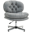 Chaise de bureau Calroa confortable pivotante réglable Gris