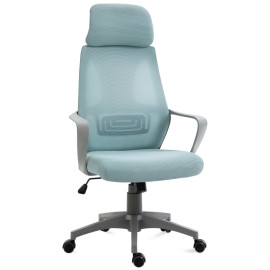 Chaise de Bureau Ergonomique Inclinable Réglable Erlena Bleu