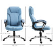Chaise de bureau Berolis ergonomique pivotante réglable bleu clair