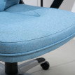 Chaise de bureau Berolis ergonomique pivotante réglable bleu clair