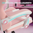 Fauteuil gaming Alay ergonomique inclinable repose-pieds rose