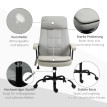 Chaise de bureau Felilara massante ergonomique massage lombaire beige
