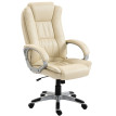 Fauteuil de bureau Isos pivotant ergonomique cuir PU noir