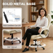 Fauteuil de bureau Isos pivotant ergonomique cuir PU noir