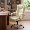 Fauteuil de bureau Isos pivotant ergonomique cuir PU noir