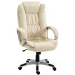 Fauteuil de bureau Isos pivotant ergonomique cuir PU noir