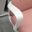 Chaise de bureau Helrio ergonomique pivotante inclinable rose