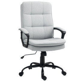 Chaise de bureau Lumisos bascule réglable hauteur gris