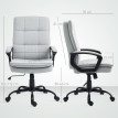 Chaise de bureau Lumisos bascule réglable hauteur gris