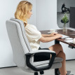 Chaise de bureau Lumisos bascule réglable hauteur gris