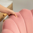 Ralones Chaise de bureau velours pétales réglable rose