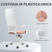Chaise de Bureau Veris Ergonomique Réglable Pivotante Rose