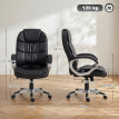 Torum Chaise de Bureau Ergonomique Pivotante Cuir PU Noir