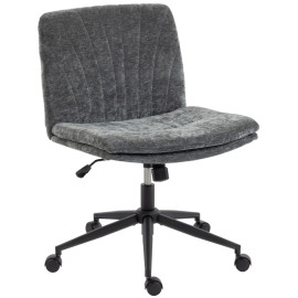 Chaise de bureau Felrio assise large pivotante réglable gris