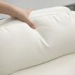 Palanot Chaise de bureau réglable pivotante à roulettes en simili cuir Blanc