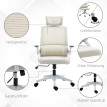 Chaise de bureau Felreot ergonomique réglable beige