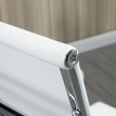 Chaise de bureau Florenval ergonomique pivotante bascule blanche