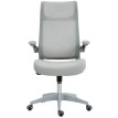 Chaise de Bureau Peres Ergonomique à Accoudoirs Réglables Dossier en Maille Gris