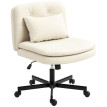 Chaise de bureau Talier pivotante réglable à roulettes beige