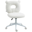 Alea Chaise de bureau réglable Teddy blanc