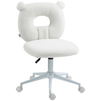 Alea Chaise de bureau réglable Teddy blanc