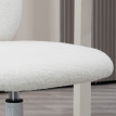 Alea Chaise de bureau réglable Teddy blanc