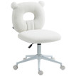 Alea Chaise de bureau réglable Teddy blanc