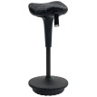 Tabouret de bureau Vilier ergonomique pivotant réglable noir