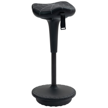 Tabouret de bureau Vilier ergonomique pivotant réglable noir